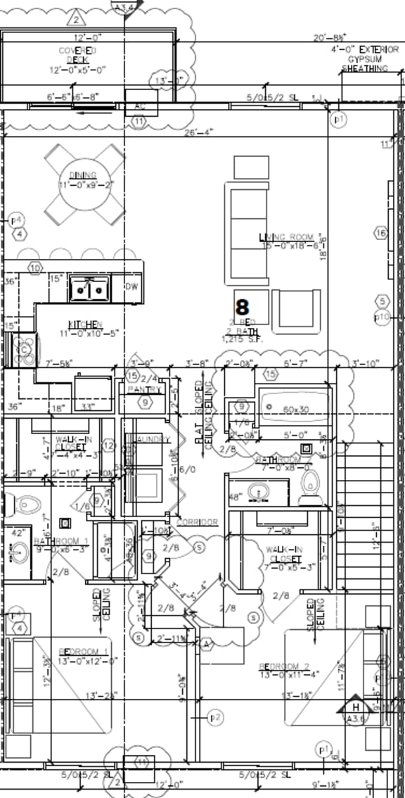 Floor Plans of Arvada Apartments in De Pere, WI